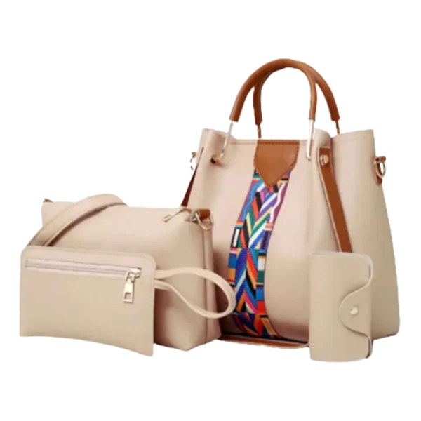 Capri 4-Piece Beige Handbag Set for Women Capri 4-Piece Beige Handbag Set for Women