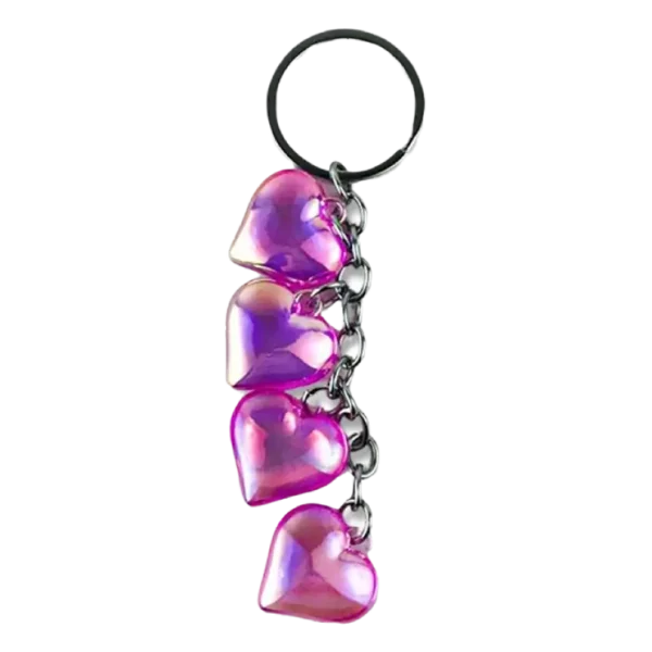 Aurora Hearts keychain