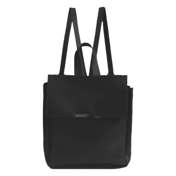 Bagpack Black Faux Leather Backpack for Women