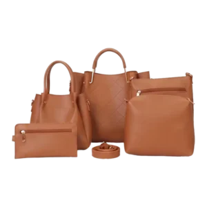 Fabulous 5 Brown Handbag Set for Women