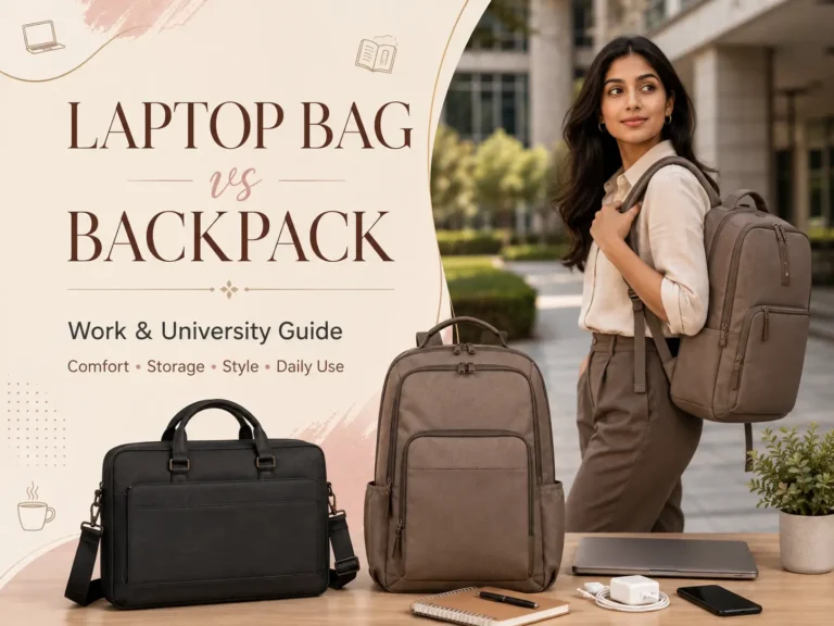 Laptop bag and backpack comparison for work and university