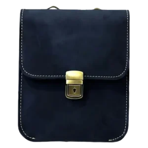 Leather Nubuck Black crossbody bag