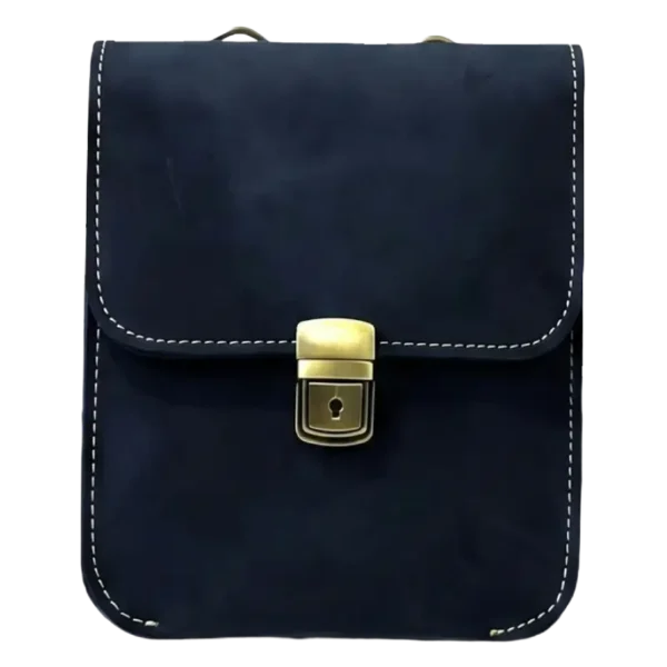 Leather Nubuck Black Crossbody Bag for Women Leather Nubuck Black crossbody bag